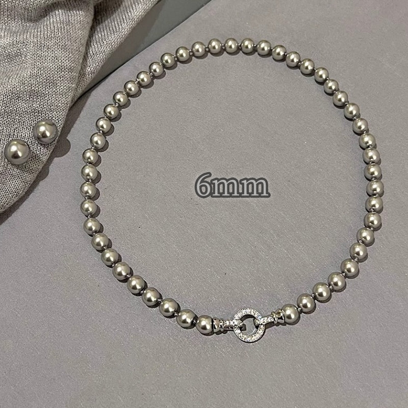 Collana di Perle Argentate